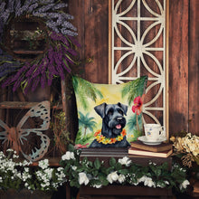 Load image into Gallery viewer, Giant Schnauzer Luau Throw Pillow - 14x14 Decorative Pillow – Art for Your Home &amp; Patio