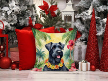 Load image into Gallery viewer, Giant Schnauzer Luau Throw Pillow - 14x14 Decorative Pillow – Art for Your Home &amp; Patio