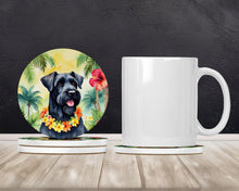 Load image into Gallery viewer, Giant Schnauzer Luau Large Sandstone Coasters Pack of 4