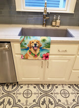 Load image into Gallery viewer, Golden Retriever Luau Kitchen Towel