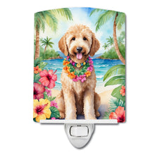 Load image into Gallery viewer, Goldendoodle Luau Ceramic Night Light