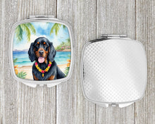 Load image into Gallery viewer, Gordon Setter Luau Compact Mirror – Stylish Purse Mirror with Artistic Covers