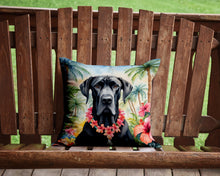 Load image into Gallery viewer, Great Dane Luau Throw Pillow - 14x14 Decorative Pillow – Art for Your Home &amp; Patio