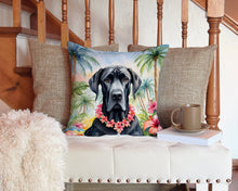 Load image into Gallery viewer, Great Dane Luau Throw Pillow - 14x14 Decorative Pillow – Art for Your Home &amp; Patio