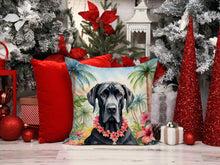 Load image into Gallery viewer, Great Dane Luau Throw Pillow - 14x14 Decorative Pillow – Art for Your Home &amp; Patio