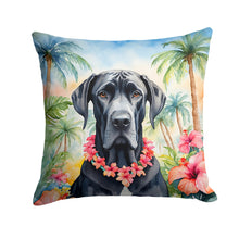 Load image into Gallery viewer, Great Dane Luau Throw Pillow - 14x14 Decorative Pillow – Art for Your Home &amp; Patio