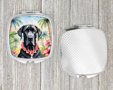 Load image into Gallery viewer, Great Dane Luau Compact Mirror – Stylish Purse Mirror with Artistic Covers