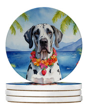 Load image into Gallery viewer, Great Dane Luau Large Sandstone Coasters Pack of 4