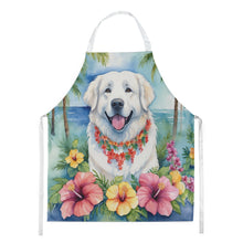 Load image into Gallery viewer, Great Pyrenees Luau Apron – Artist-Designed Kitchen, BBQ &amp; Craft Apron