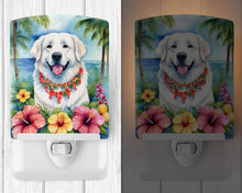 Load image into Gallery viewer, Great Pyrenees Luau Ceramic Night Light