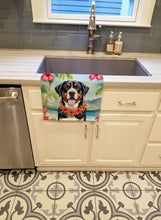 Load image into Gallery viewer, Greater Swiss Mountain Dog Luau Kitchen Towel