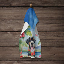 Load image into Gallery viewer, Greater Swiss Mountain Dog Luau Kitchen Towel