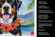 Load image into Gallery viewer, Greater Swiss Mountain Dog Luau Kitchen Towel