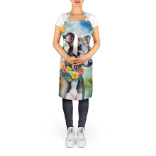 Load image into Gallery viewer, Greyhound Luau Apron – Artist-Designed Kitchen, BBQ &amp; Craft Apron