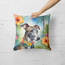 Load image into Gallery viewer, Greyhound Luau Throw Pillow