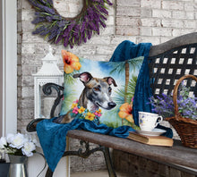 Load image into Gallery viewer, Greyhound Luau Throw Pillow