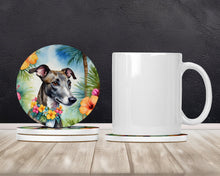 Load image into Gallery viewer, Greyhound Luau Large Sandstone Coasters Pack of 4