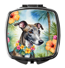 Load image into Gallery viewer, Greyhound Luau Compact Mirror – Stylish Purse Mirror with Artistic Covers