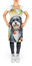 Load image into Gallery viewer, Havanese Luau Apron – Artist-Designed Kitchen, BBQ &amp; Craft Apron