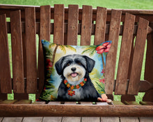 Load image into Gallery viewer, Havanese Luau Throw Pillow - 14x14 Decorative Pillow – Art for Your Home &amp; Patio