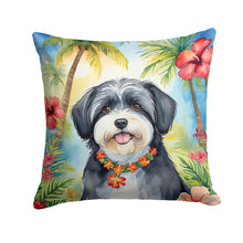Load image into Gallery viewer, Havanese Luau Throw Pillow - 14x14 Decorative Pillow – Art for Your Home &amp; Patio