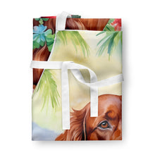 Load image into Gallery viewer, Irish Setter Luau Apron – Artist-Designed Kitchen, BBQ &amp; Craft Apron