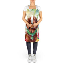 Load image into Gallery viewer, Irish Setter Luau Apron – Artist-Designed Kitchen, BBQ &amp; Craft Apron