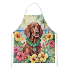 Load image into Gallery viewer, Irish Setter Luau Apron – Artist-Designed Kitchen, BBQ &amp; Craft Apron