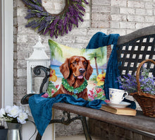 Load image into Gallery viewer, Irish Setter Luau Throw Pillow