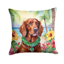 Load image into Gallery viewer, Irish Setter Luau Throw Pillow