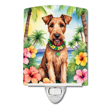 Load image into Gallery viewer, Irish Terrier Luau Ceramic Night Light