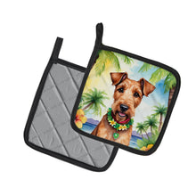 Load image into Gallery viewer, Irish Terrier Luau Pot Holders - Set of 2 Decorative Kitchen Helpers | Made in the USA