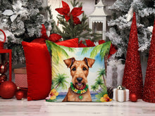 Load image into Gallery viewer, Irish Terrier Luau Throw Pillow - 14x14 Decorative Pillow – Art for Your Home &amp; Patio