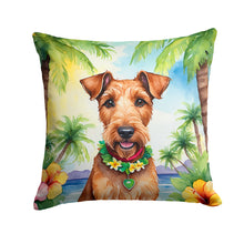 Load image into Gallery viewer, Irish Terrier Luau Throw Pillow - 14x14 Decorative Pillow – Art for Your Home &amp; Patio