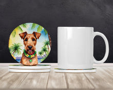 Load image into Gallery viewer, Irish Terrier Luau Large Sandstone Coasters Pack of 4