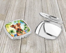 Load image into Gallery viewer, Irish Terrier Luau Compact Mirror – Stylish Purse Mirror with Artistic Covers