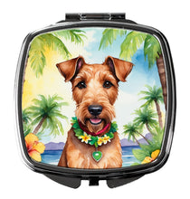 Load image into Gallery viewer, Irish Terrier Luau Compact Mirror – Stylish Purse Mirror with Artistic Covers