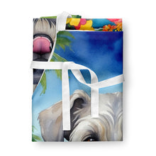 Load image into Gallery viewer, Irish Wolfhound Luau Apron – Artist-Designed Kitchen, BBQ &amp; Craft Apron