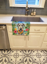 Load image into Gallery viewer, Irish Wolfhound Luau Kitchen Towel