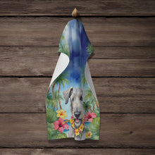 Load image into Gallery viewer, Irish Wolfhound Luau Kitchen Towel
