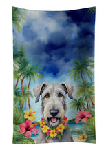 Load image into Gallery viewer, Irish Wolfhound Luau Kitchen Towel