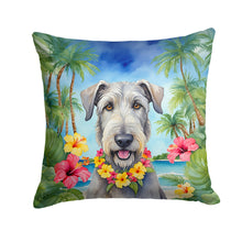 Load image into Gallery viewer, Irish Wolfhound Luau Throw Pillow - 14x14 Decorative Pillow – Art for Your Home &amp; Patio