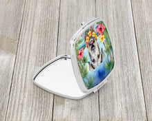 Load image into Gallery viewer, Irish Wolfhound Luau Compact Mirror – Stylish Purse Mirror with Artistic Covers