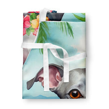 Load image into Gallery viewer, Italian Greyhound Luau Apron – Artist-Designed Kitchen, BBQ &amp; Craft Apron