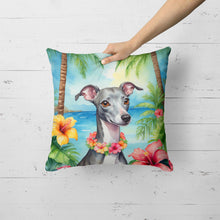 Load image into Gallery viewer, Italian Greyhound Luau Throw Pillow