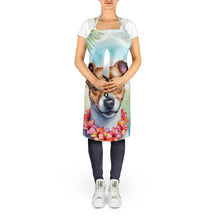 Load image into Gallery viewer, Jack Russell Terrier Luau Apron – Artist-Designed Kitchen, BBQ &amp; Craft Apron