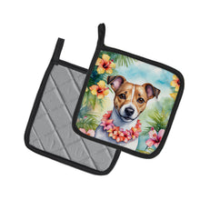 Load image into Gallery viewer, Jack Russell Terrier Luau Pot Holders - Set of 2 Decorative Kitchen Helpers | Made in the USA