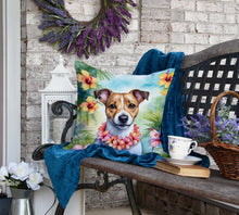 Load image into Gallery viewer, Jack Russell Terrier Luau Throw Pillow