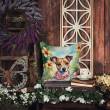 Load image into Gallery viewer, Jack Russell Terrier Luau Throw Pillow