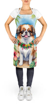 Load image into Gallery viewer, Japanese Chin Luau Apron – Artist-Designed Kitchen, BBQ &amp; Craft Apron